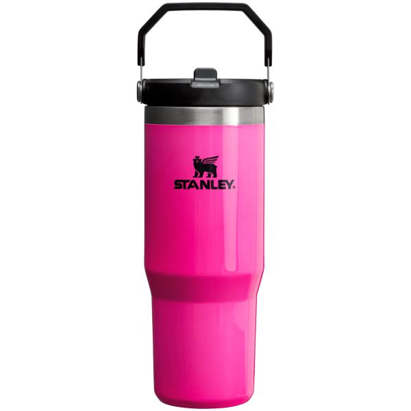 Stanley The Neon IceFlow™ Flip Straw 30 OZ Tumbler Pink | USA-COW023784