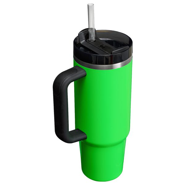 Stanley The Neon Quencher H2.0 FlowState™ Tumbler 30 OZ Green | USA-CVF729503