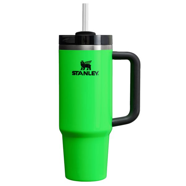 Stanley The Neon Quencher H2.0 FlowState™ Tumbler 30 OZ Green | USA-CVF729503