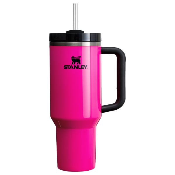 Stanley The Neon Quencher H2.0 FlowState™ Tumbler 40 OZ Pink | USA-ONP306857