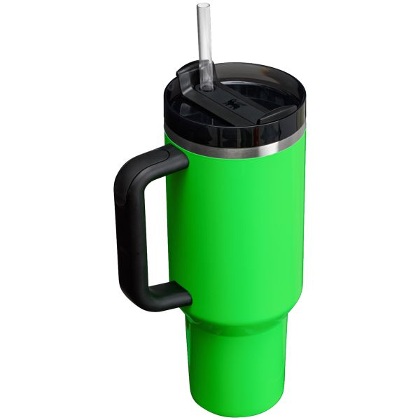 Stanley The Neon Quencher H2.0 FlowState™ Tumbler 40 OZ Green | USA-BFW798053