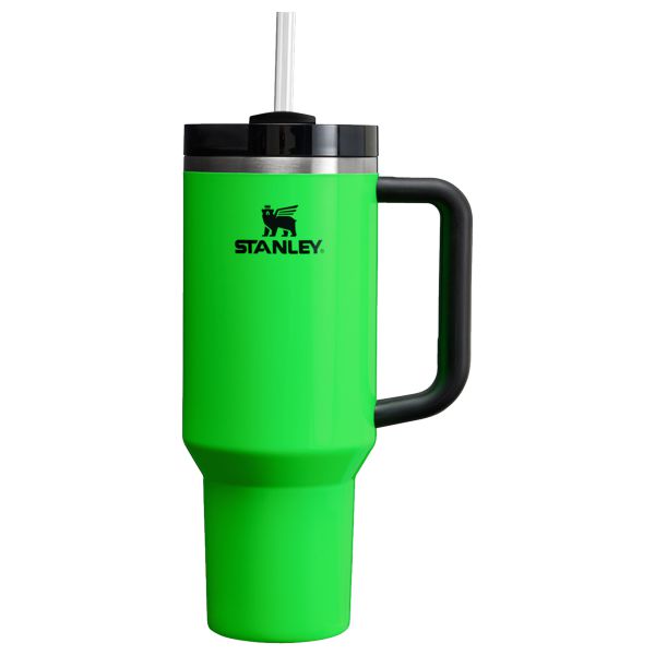 Stanley The Neon Quencher H2.0 FlowState™ Tumbler 40 OZ Green | USA-BFW798053