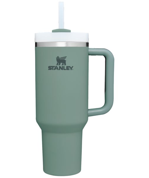 Stanley The Quencher H2.0 FlowState™ Tumbler (Soft Matte) 40 OZ Olive | USA-KIW418937