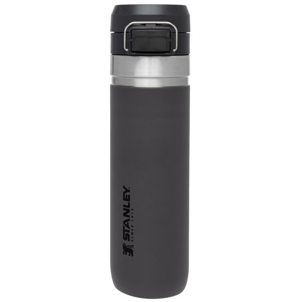 Stanley The Quick Flip Go 24 OZ Water Bottles Deep Grey | USA-DNG524791