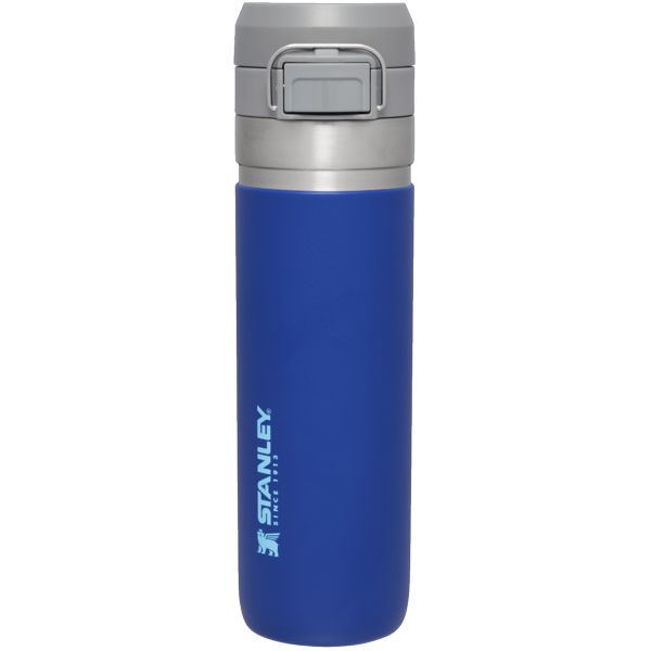 Stanley The Quick Flip Go 24 OZ Water Bottles Blue / Silver | USA-JMN930257