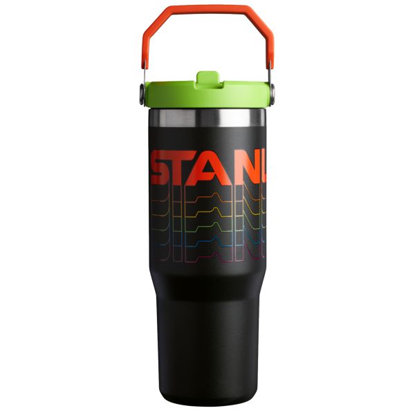 Stanley The Reverb IceFlow™ Flip Straw 30 OZ Tumbler Black | USA-XSY497208