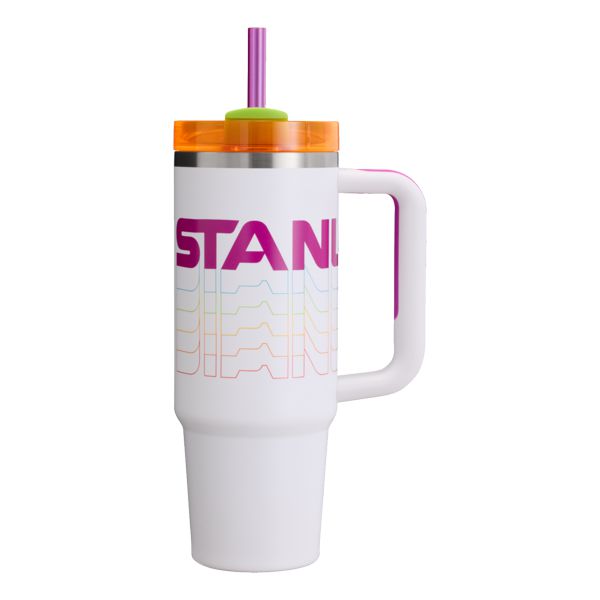 Stanley The Reverb Quencher H2.0 FlowState™ Tumbler 30 OZ White / Multicolor | USA-ZFN640978