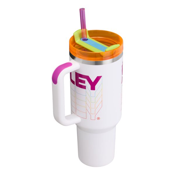 Stanley The Reverb Quencher H2.0 FlowState™ Tumbler 40 OZ White / Multicolor | USA-BNZ213479