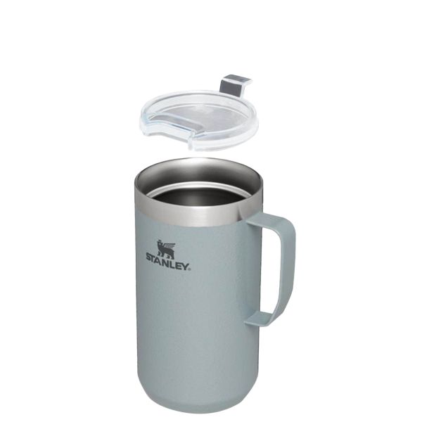 Stanley The Stay-Hot Camp 24 OZ Mugs Silver | USA-JZH026398