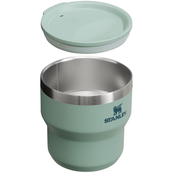 Stanley The Stay-Hot Stacking 10 OZ Cups Green / Silver | USA-CMJ324918