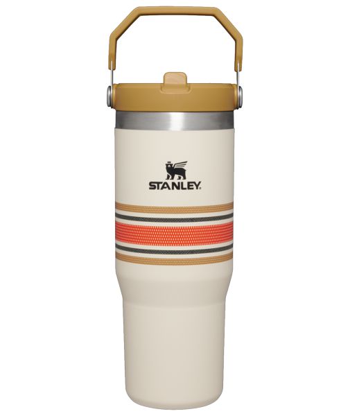 Stanley The Varsity Iceflow™ Flip Straw 30 OZ Tumbler Cream | USA-FRT520689