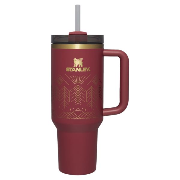 Stanley Winterscape Quencher H2.0 FlowState™ Tumbler 40 OZ Brown / Gold | USA-DXO542079