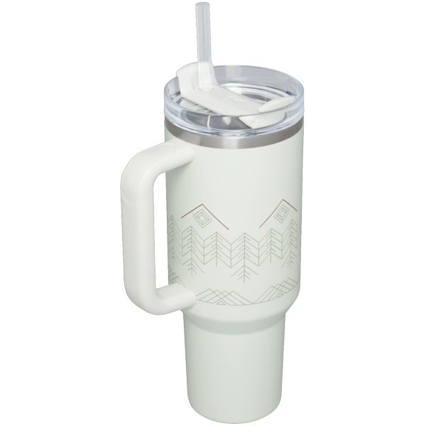 Stanley Winterscape Quencher H2.0 FlowState™ Tumbler 40 OZ Grey | USA-TZY648312