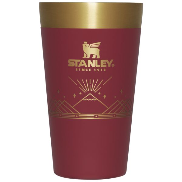 Stanley Winterscape Stacking Beer Pint 16 OZ Barware Brown / Gold | USA-BYJ624018